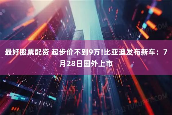 最好股票配资 起步价不到9万!比亚迪发布新车：7月28日国外上市